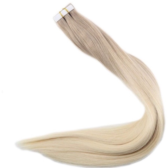 18” 4 PACK #18/60 Blonde HUMAN HAIR TAPE INS *NWT - Picture 5 of 8